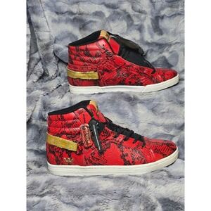 NWB Supra Suprano High rare -Jim Greco Pro Skate Shoe Red Snake Embossed size 13